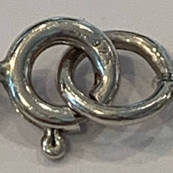 Sterling silver glass crystal faceted bead dainty - Picture 8 of 9